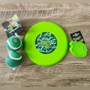 Teenage Mutant Ninja Turtles Green Frisbee and Ball Set